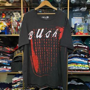 Bush Rock Band Binary Code Graphic T-Shirt Size 2XL Black Tour Concert Merch